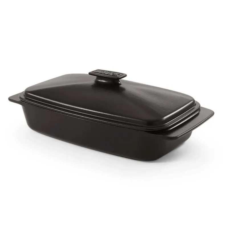 Керамическая емкость для запекания с крышкой Weber