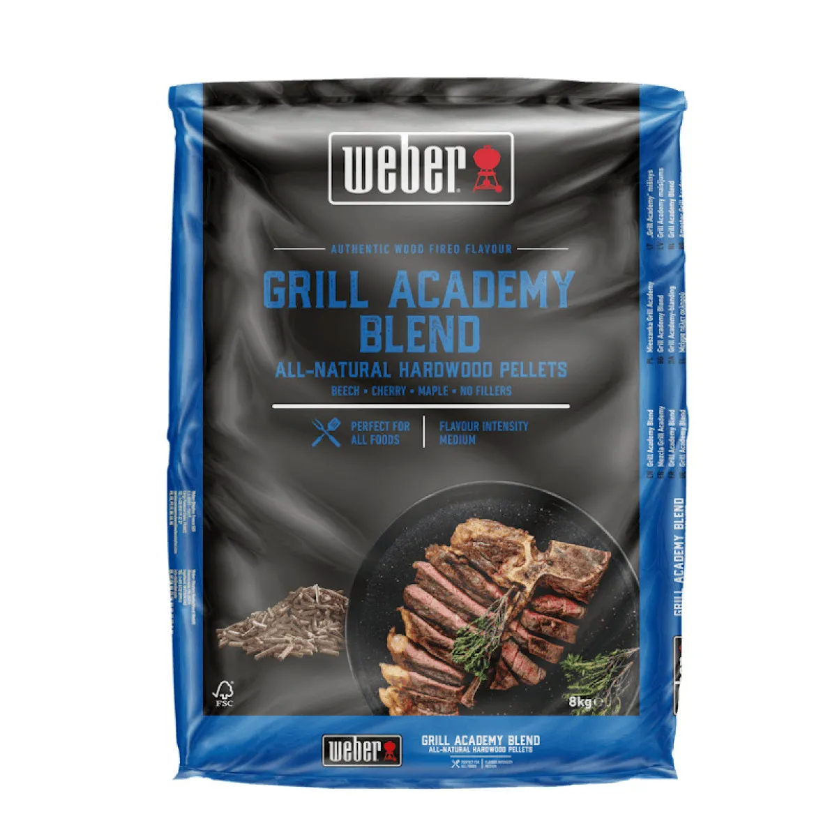 Древесные пеллеты Weber смесь FSC Grill Academy Blend, 8 кг