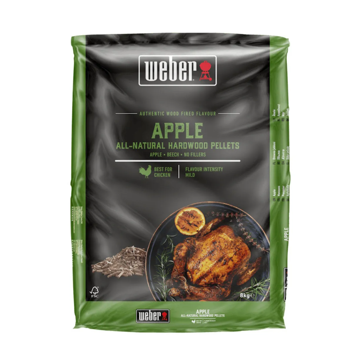 Деревні пеллети Weber яблуко FSC Apple, 8 кг 